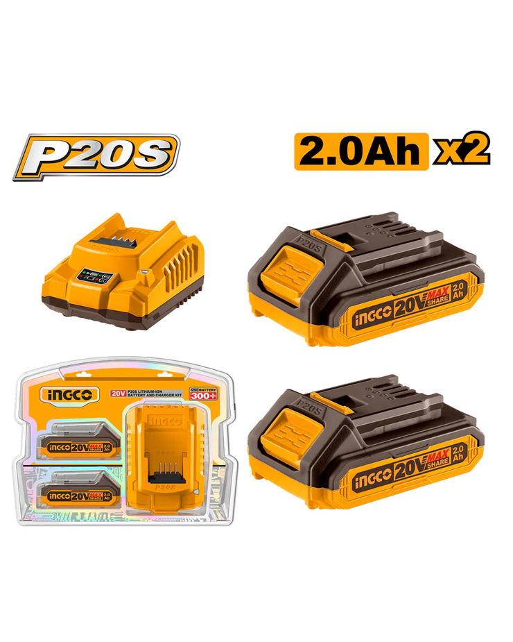 INGCO P20S LITHIUM-ION BATTERY AND CHARGER KIT