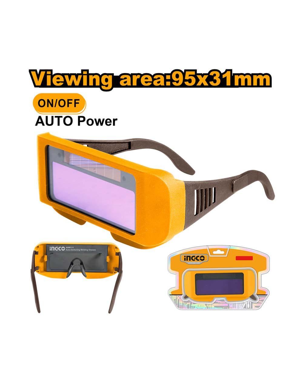 INGCO AUTO DARKENING WELDING GLASSES NEW 2024