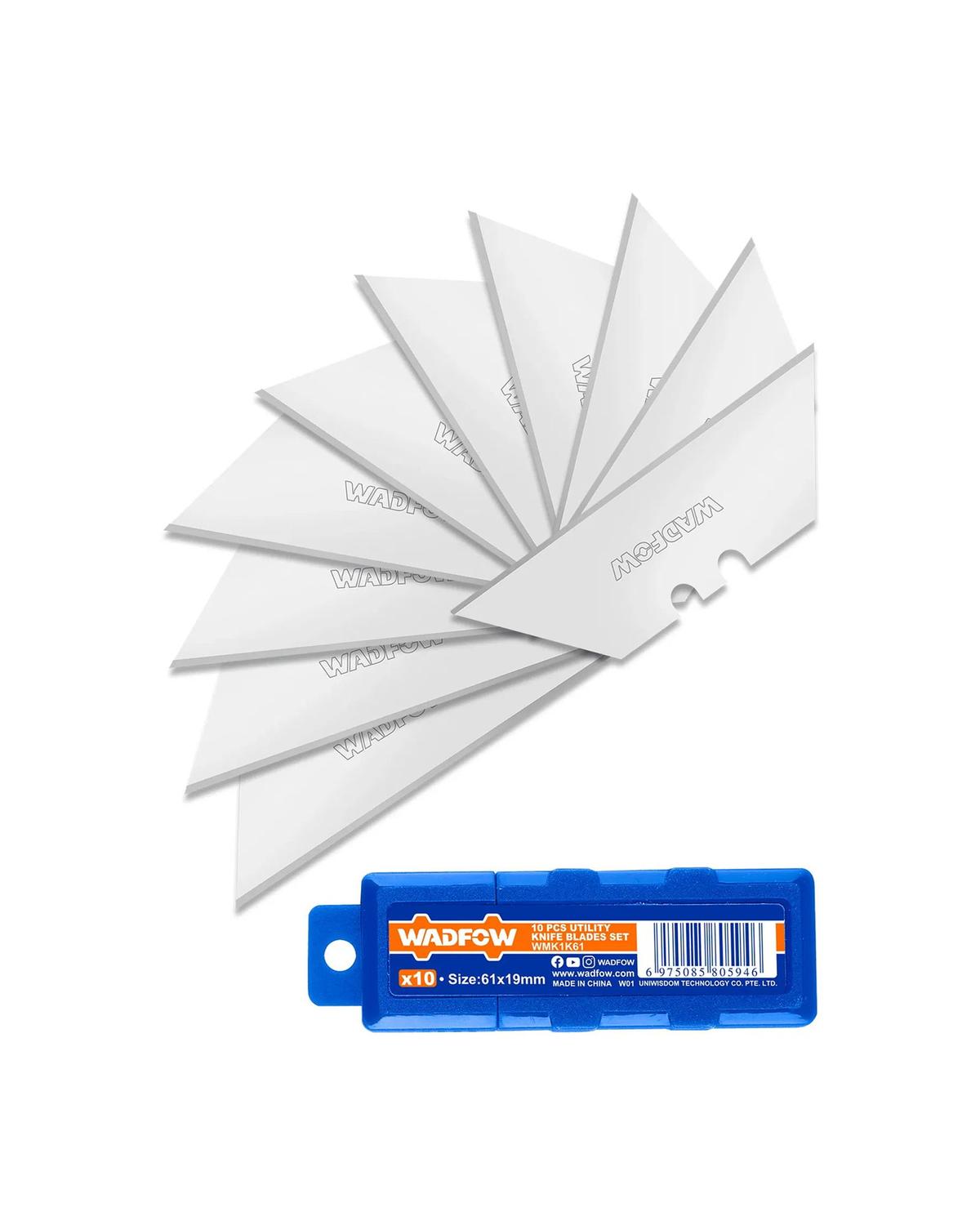 WADFOW 10PCS UTILITY KNIFE BLADES SET