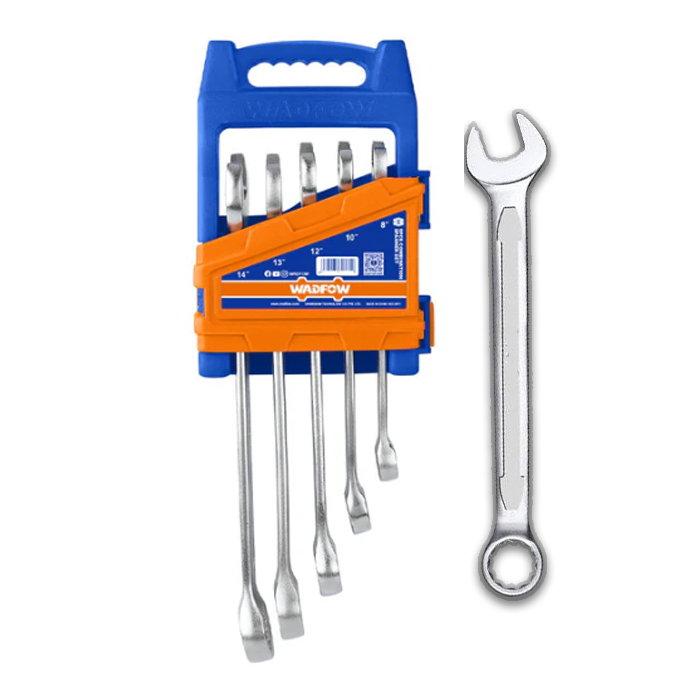 WADFOW 5PCS COMBINATION SPANNER SET 10- 19MM